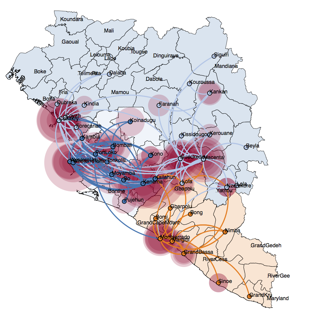 Ebola Spread Map