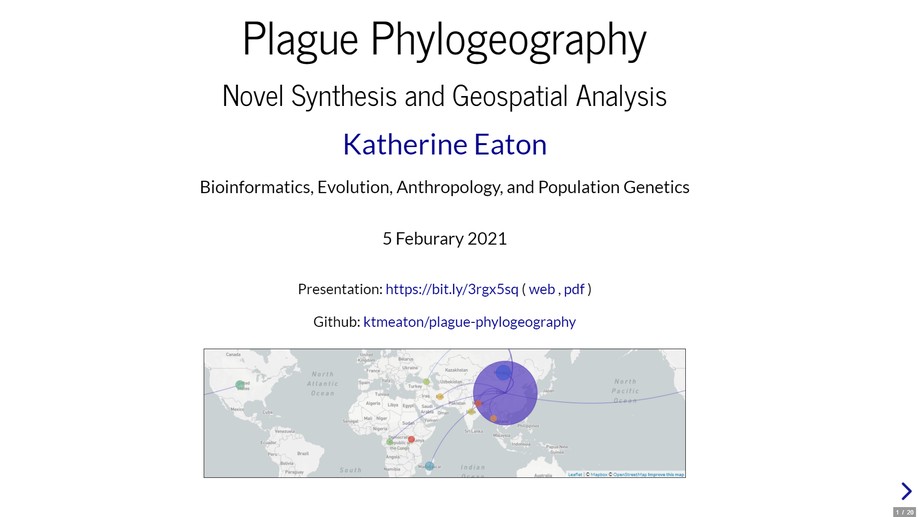 Plague Phylogeography: Novel Synthesis and Geospatial Analysis